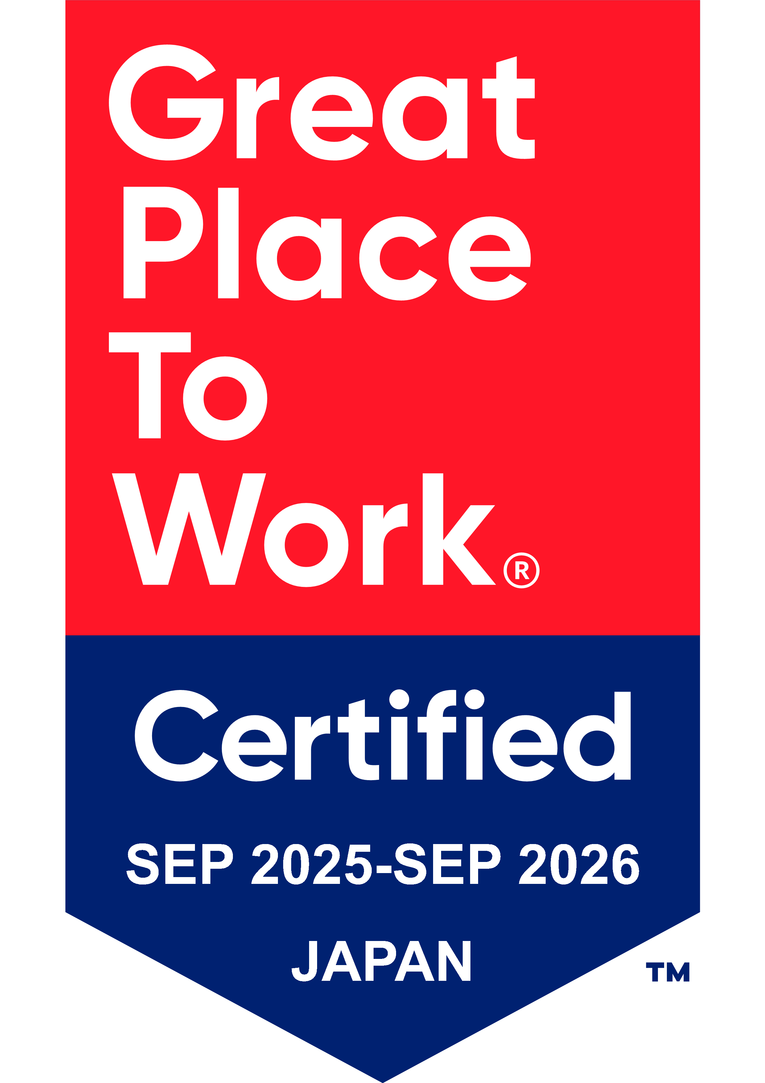 Great Place to Work ceritfied oct2 024 - oct 2025